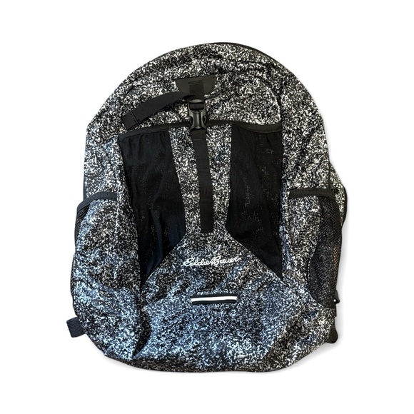 Eddie Bauer Speckled Black and White Men's Backpack 15X20 inches-never used - Picture 1 of 4